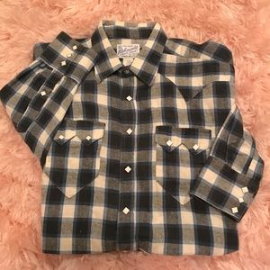 Rockmount, Men’s Plaid Flannel Western Shirt